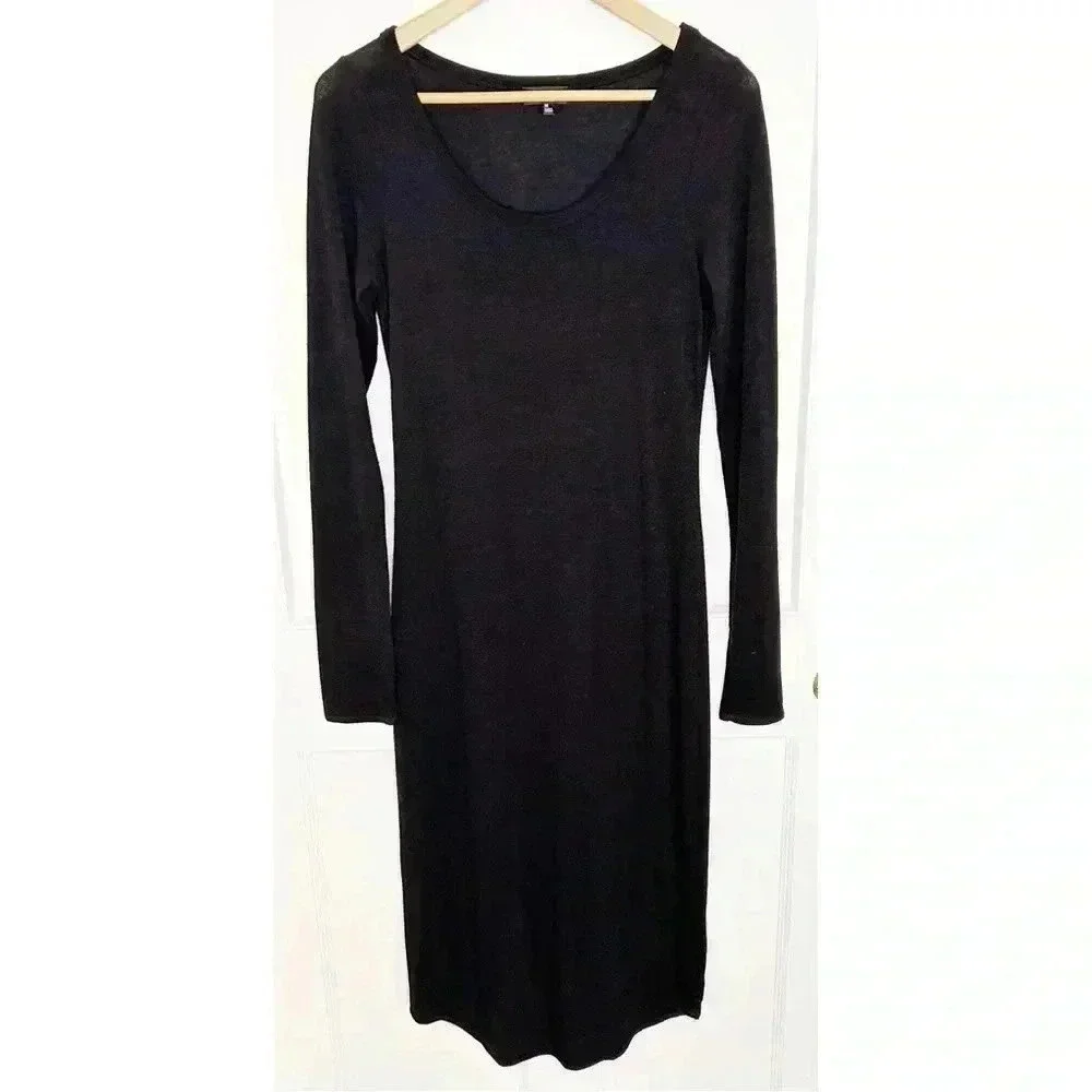 Women’s Wilfred Free Black Midi Dress in  Knit Size M - Picture 8 of 8